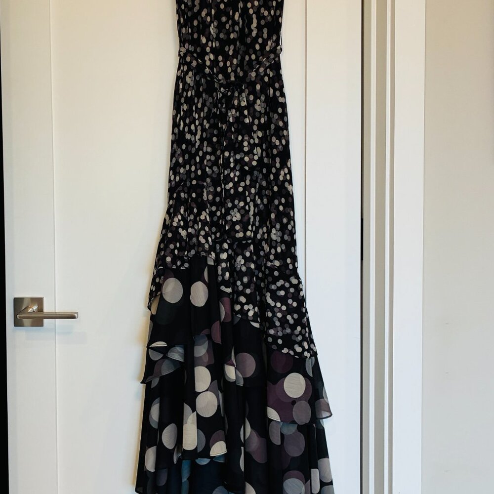 MISA Los Angeles Eliana Polka Dot Halter Midi Dress - Picture 6 of 15